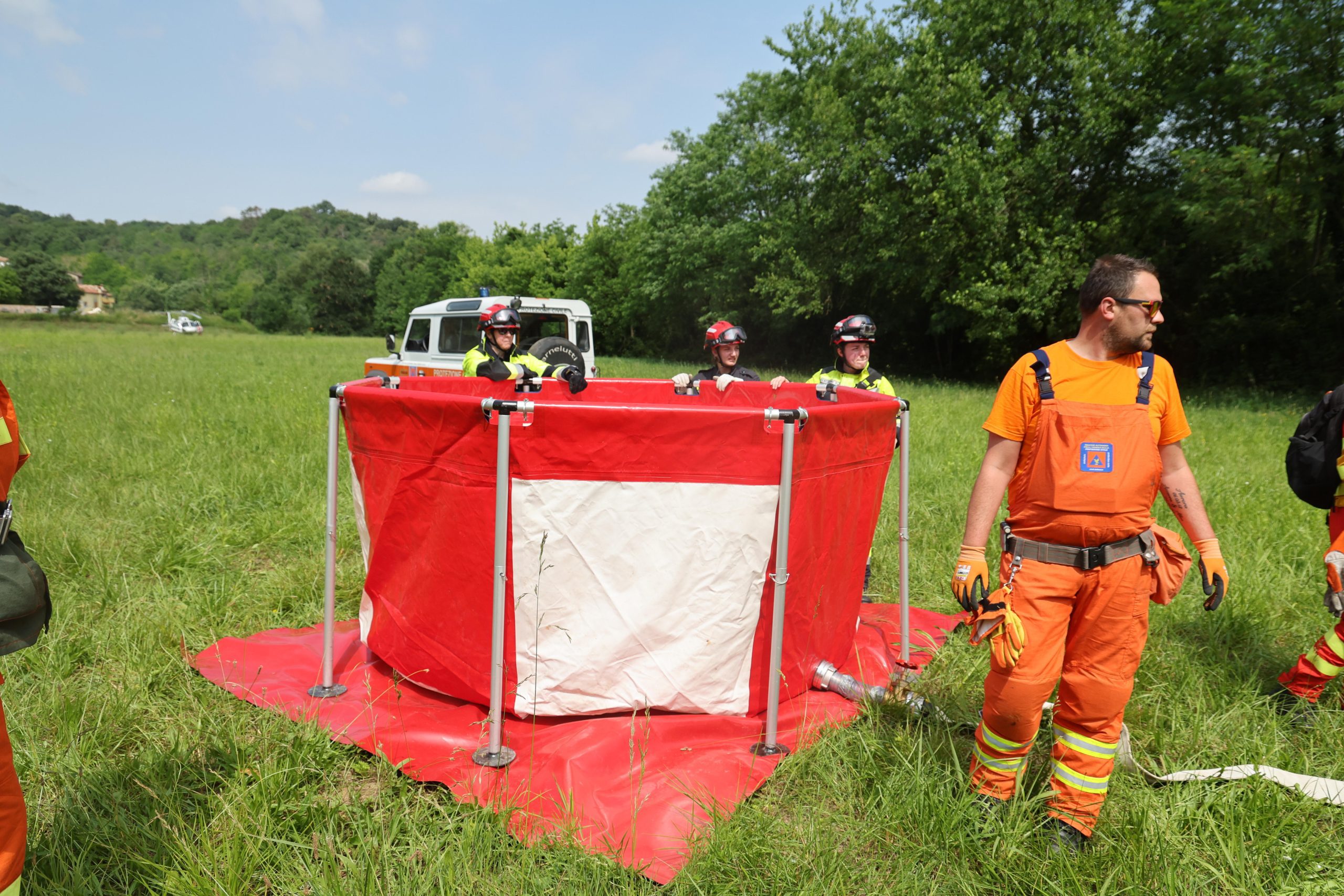 Simulazione di incendio boschivo (foto: Bumbaca GECT-GO)