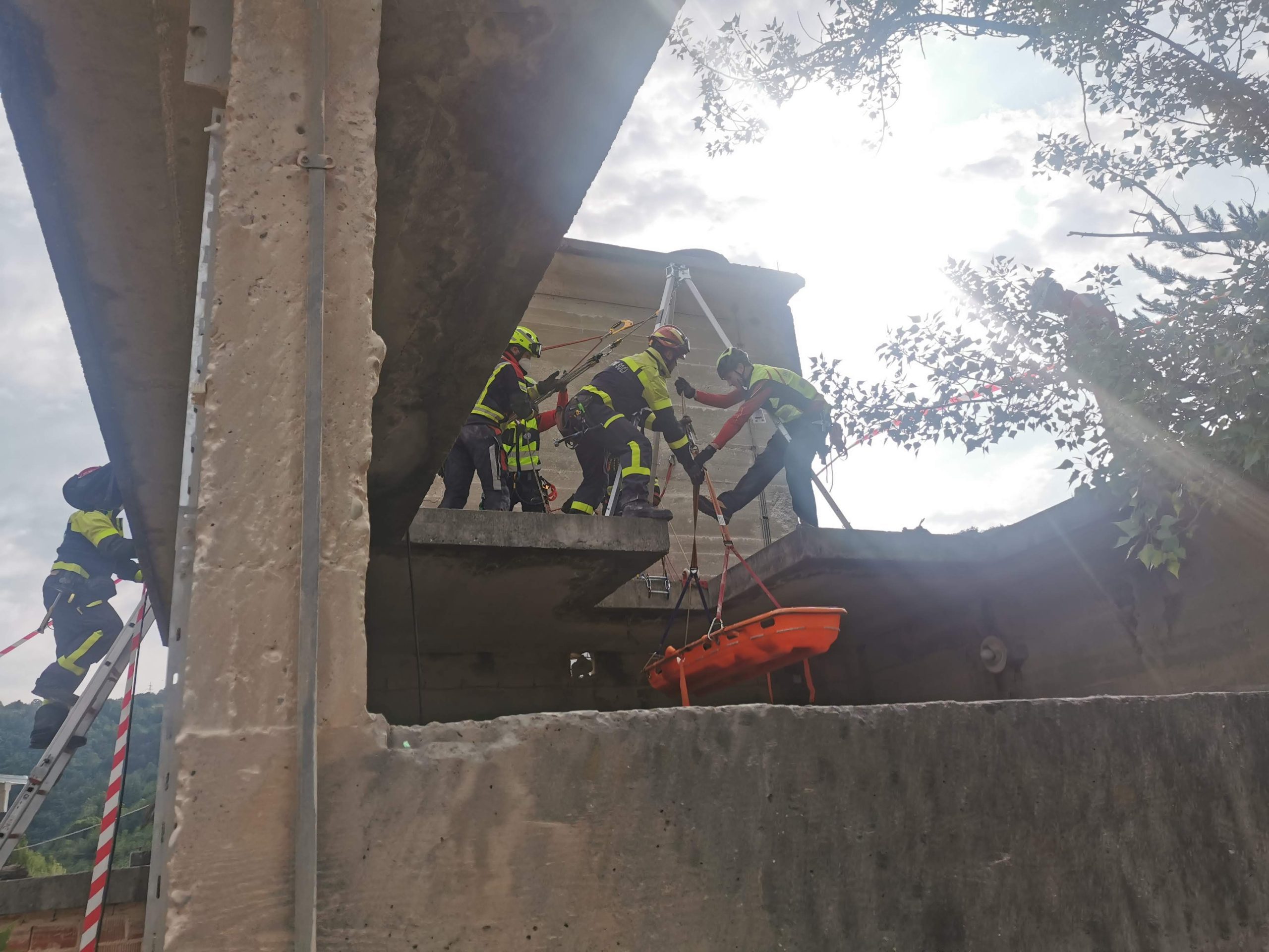 Cava di Solcano, simulazione di una frana